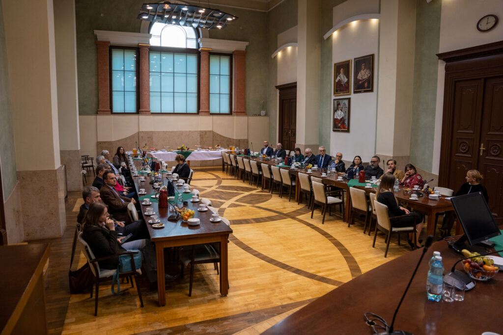 Uroczyste posiedzenie Rady Kolegium GAP w związku z zakończeniem pracy w Uniwersytecie Profesorów Jerzego Kornasia, Tadeusza Kudłacza i Bogusława Luchtera